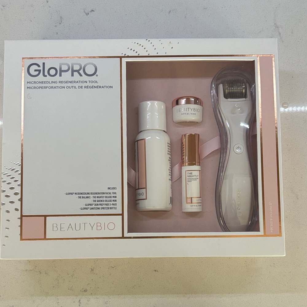 NWT- Sephora beauty bio GloPRO Microneedling Regeneration Tool Set